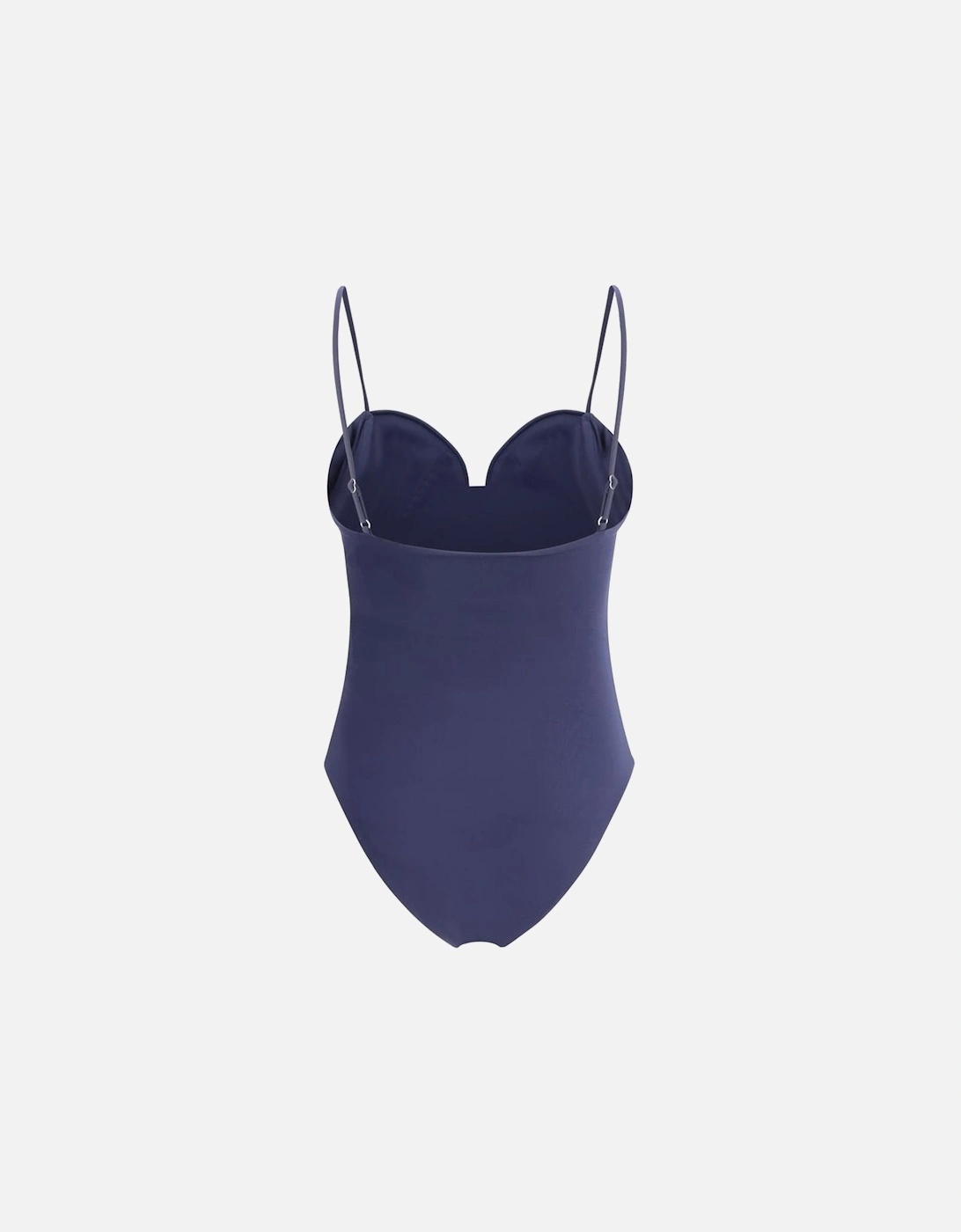 One-Piece Swimsuit with Rose Detail Women - Blue Swimwear