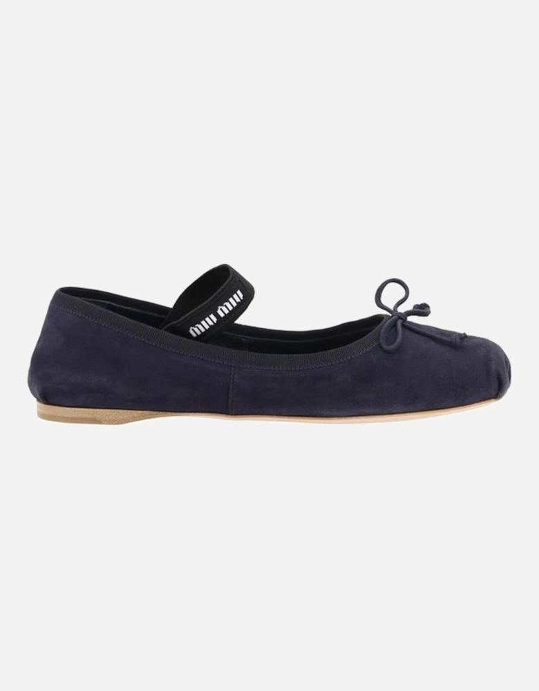 Suede Ballerinas Women - Blue Flats