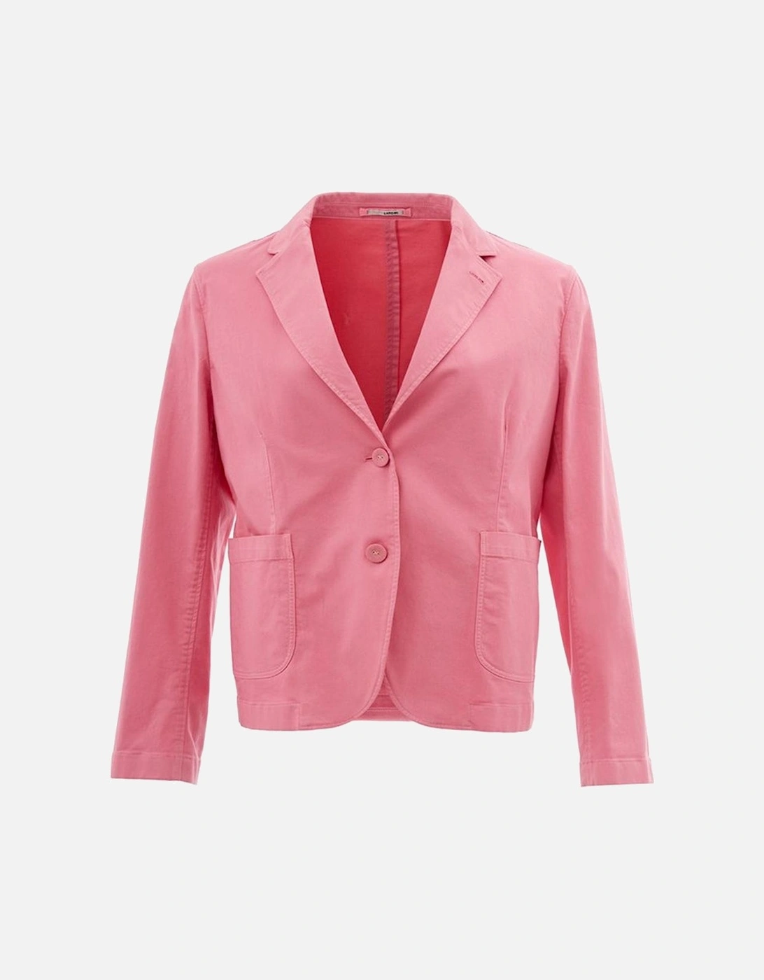 Elegant Tailored Cotton Jacket Women - Pink Jackets, 7 of 6
