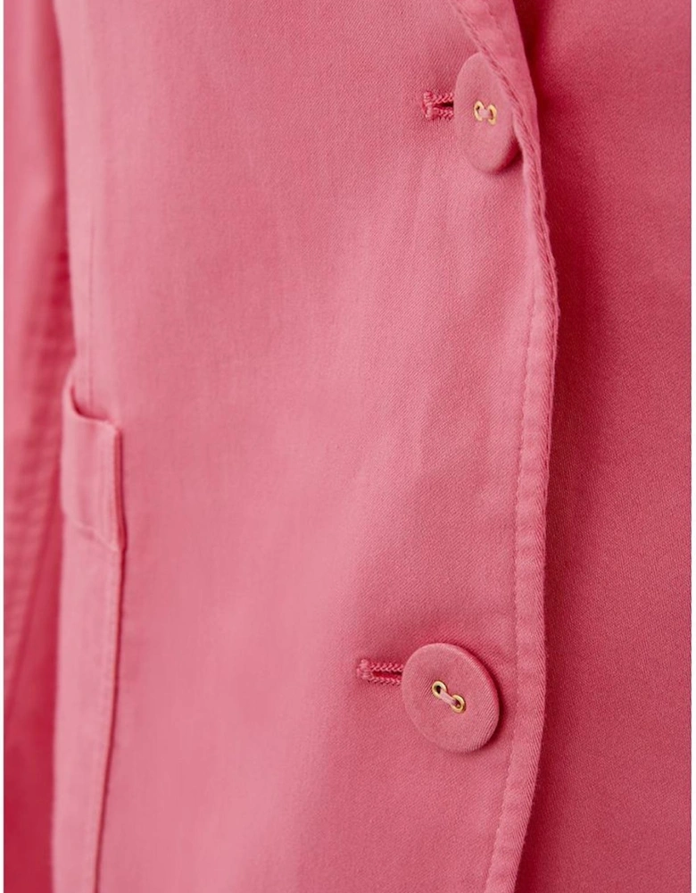 Elegant Tailored Cotton Jacket Women - Pink Jackets