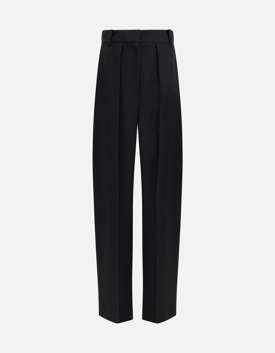 High-Waisted Barrel Leg Elegant Pants Women - Black Jeans, 4 of 3