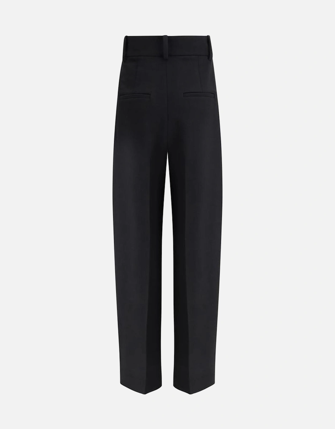 High-Waisted Barrel Leg Elegant Pants Women - Black Jeans