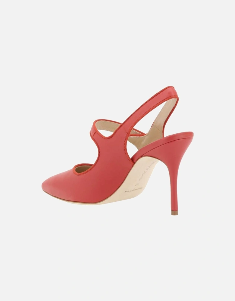 Leather Camparisli Pumps with Elongated Toe and Stiletto Heel Women -