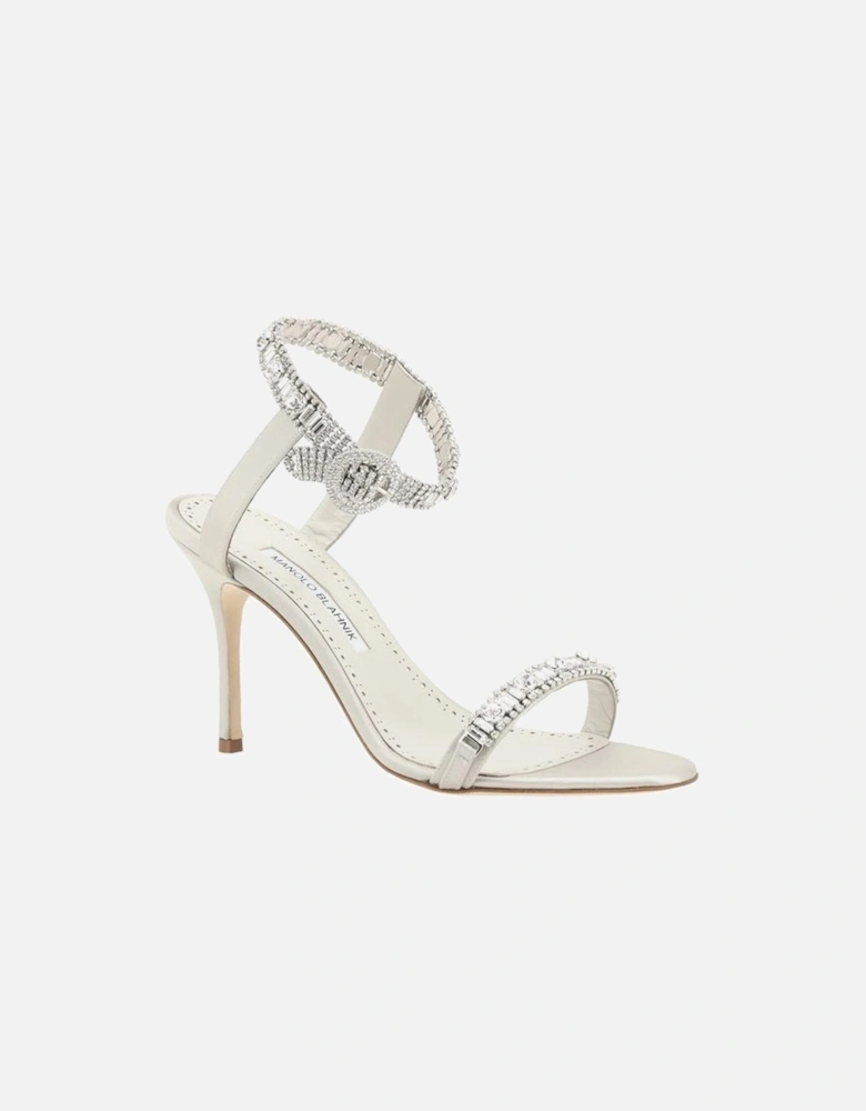 Asasan Satin Sandals Women - Silver