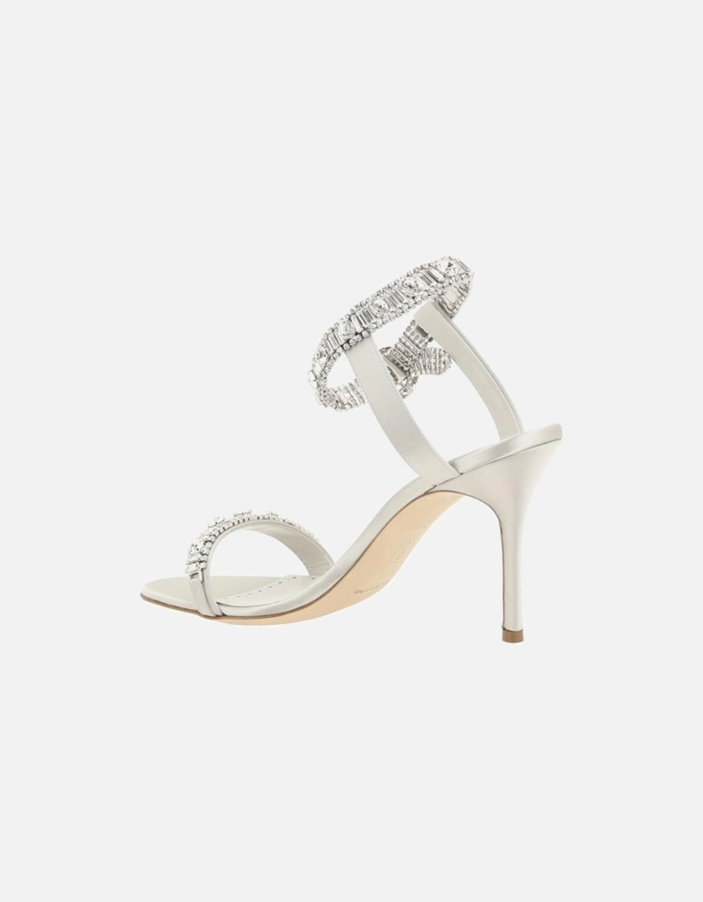 Asasan Satin Sandals Women - Silver