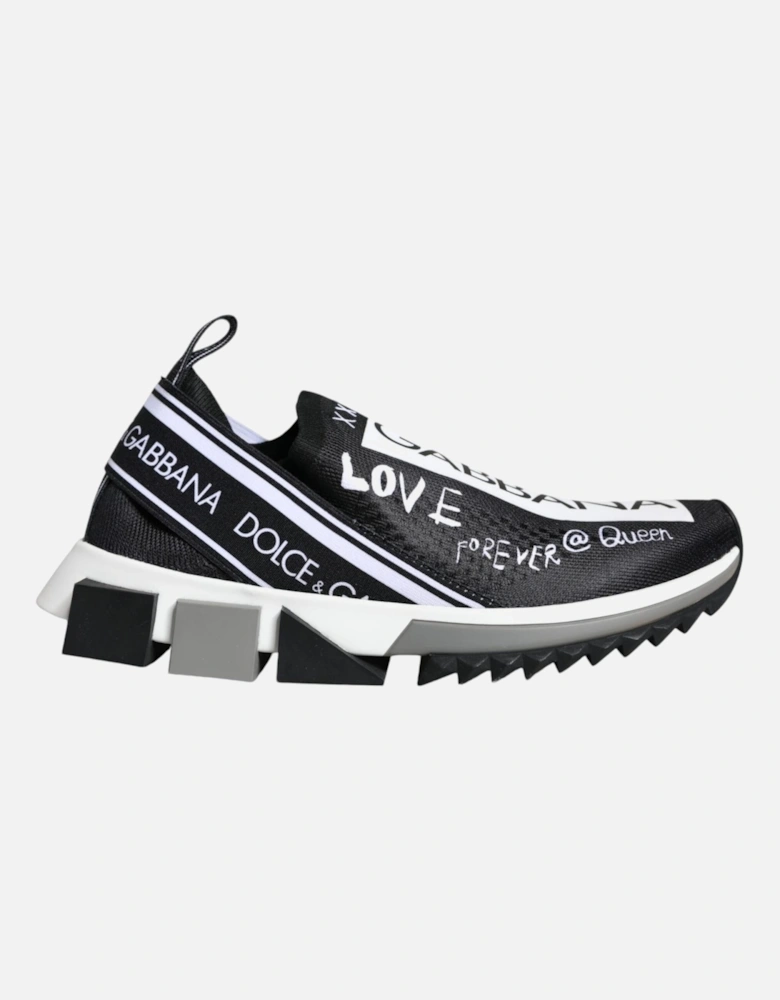 Black White Sorrento Low Top Sneakers Shoes Women - Black And White