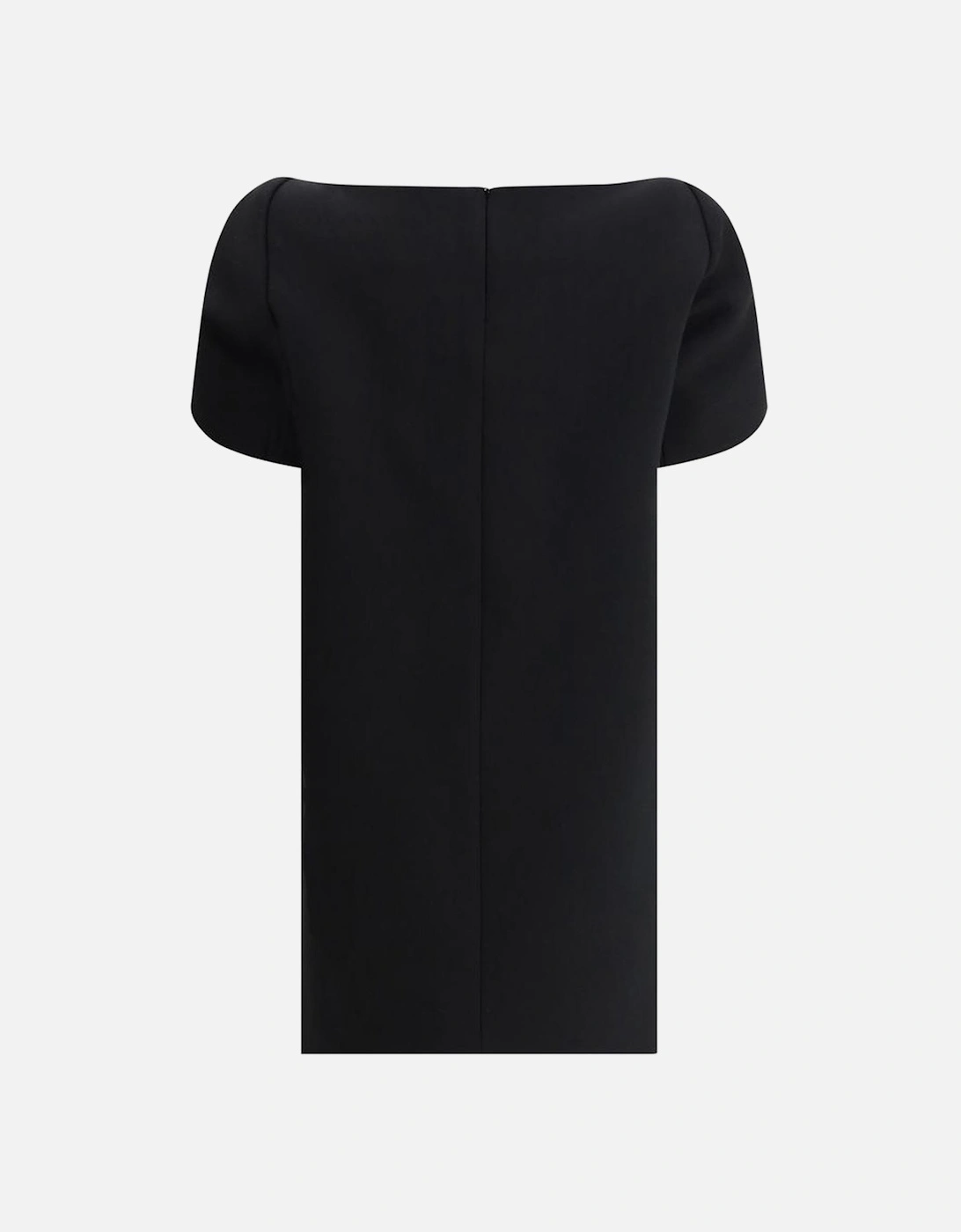 Off-Shoulder Mini Sheath Dress with Dropped Sleeves Women - Black