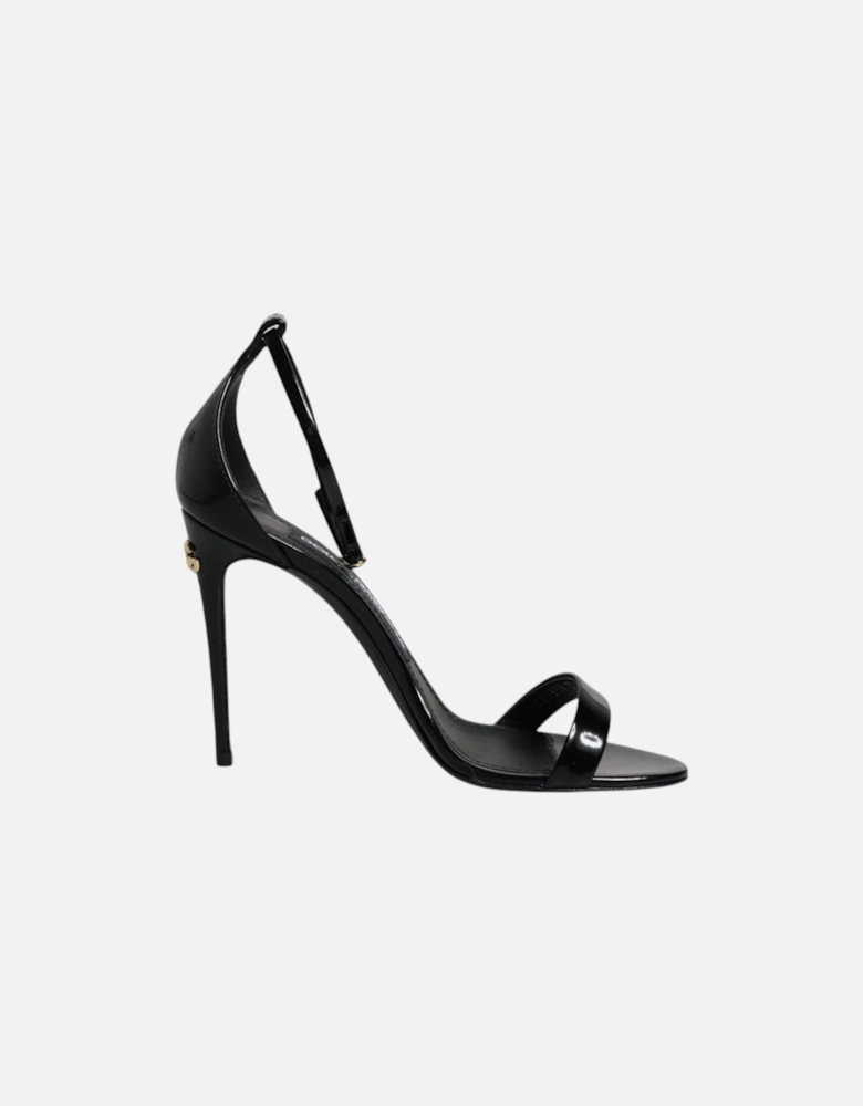 Black KEIRA Heels Ankle Strap Sandals Shoes Women