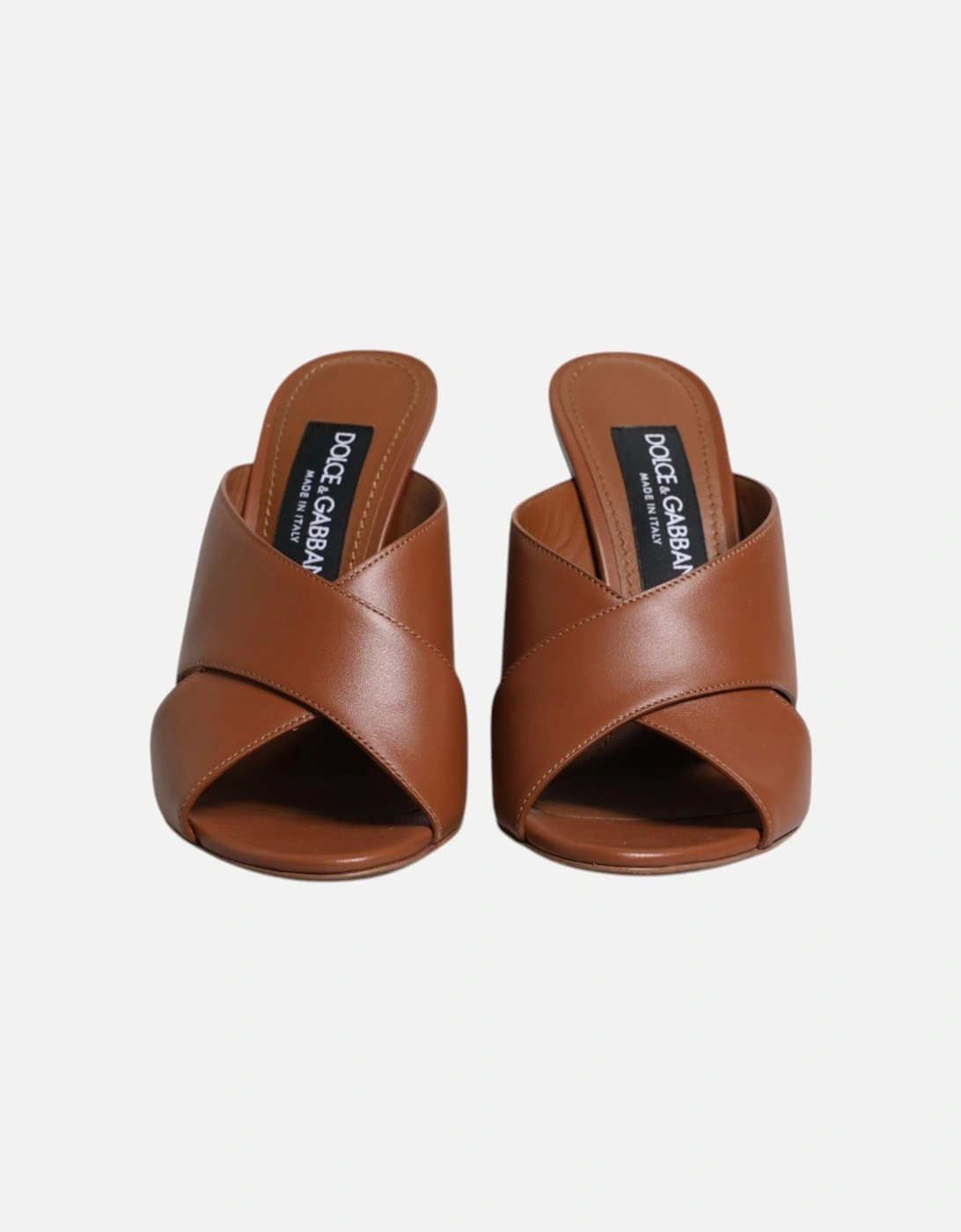 Maroon Logo KEIRA Leather Slides Sandals Shoes Women