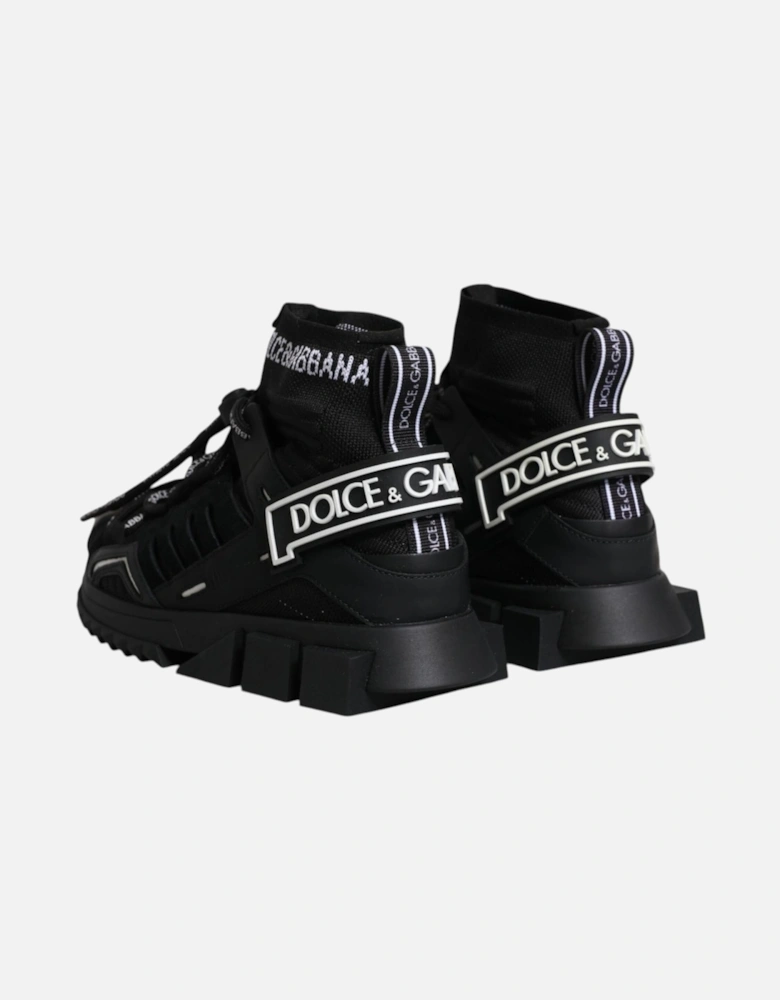 Black Sorrento Socks Logo Sneakers Shoes Women