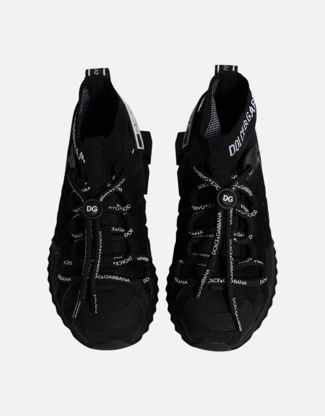 Black Sorrento Socks Logo Sneakers Shoes Women