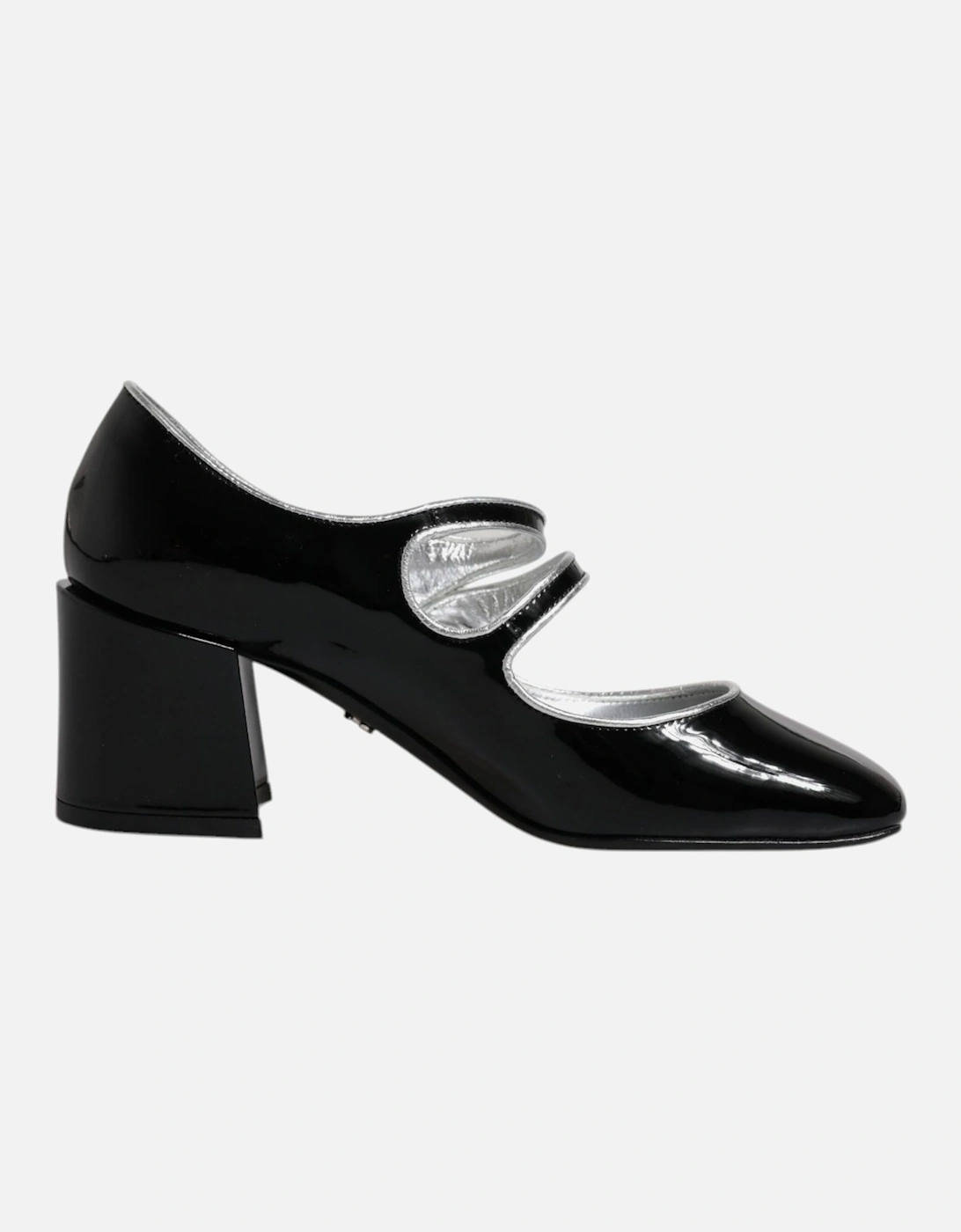 Black Patent Leather Crystal Mary Jane Pumps Shoes Women, 7 of 6