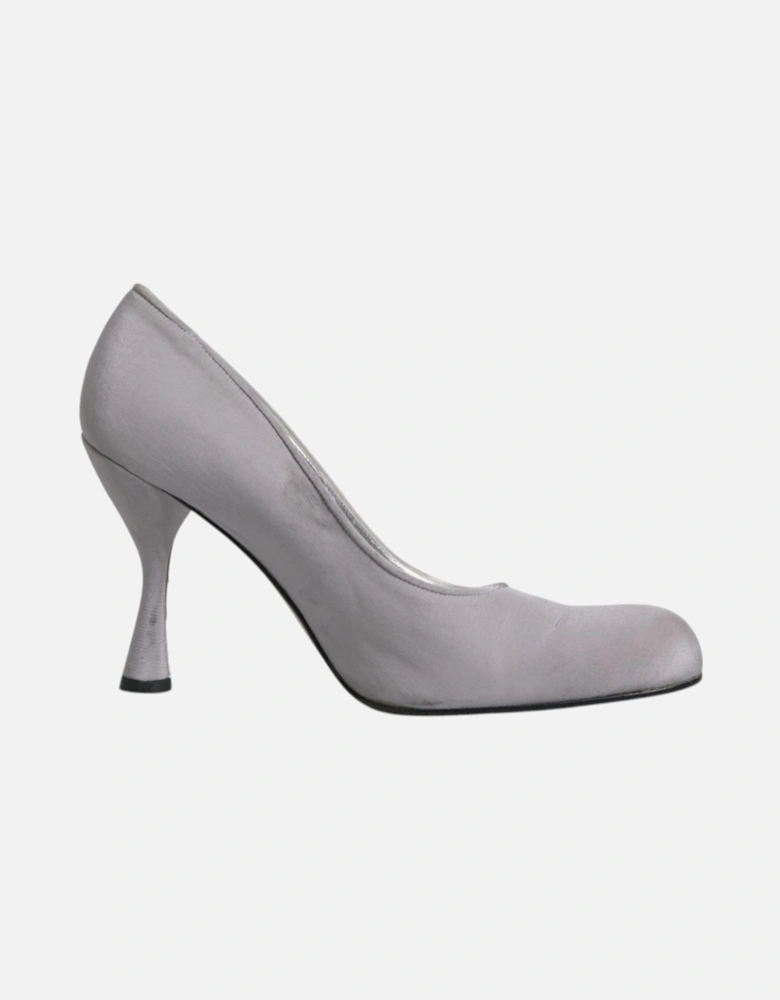 Gray Suede Leather High Heel Pumps Shoes Women