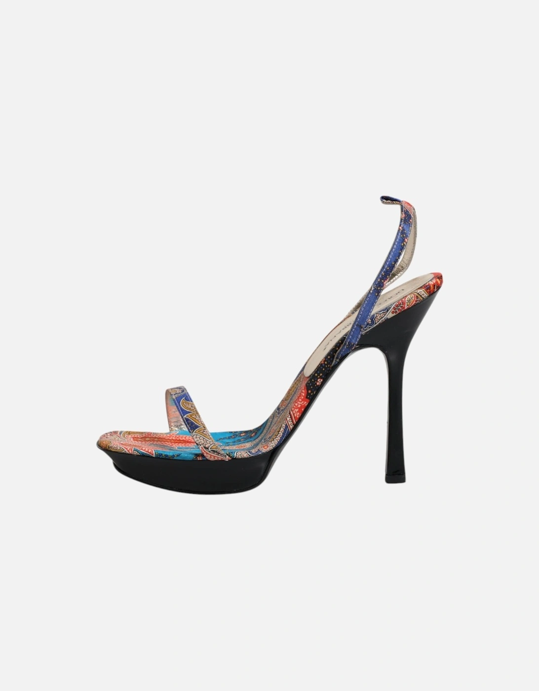 Multicolor Floral High Heels Sandals Shoes Women