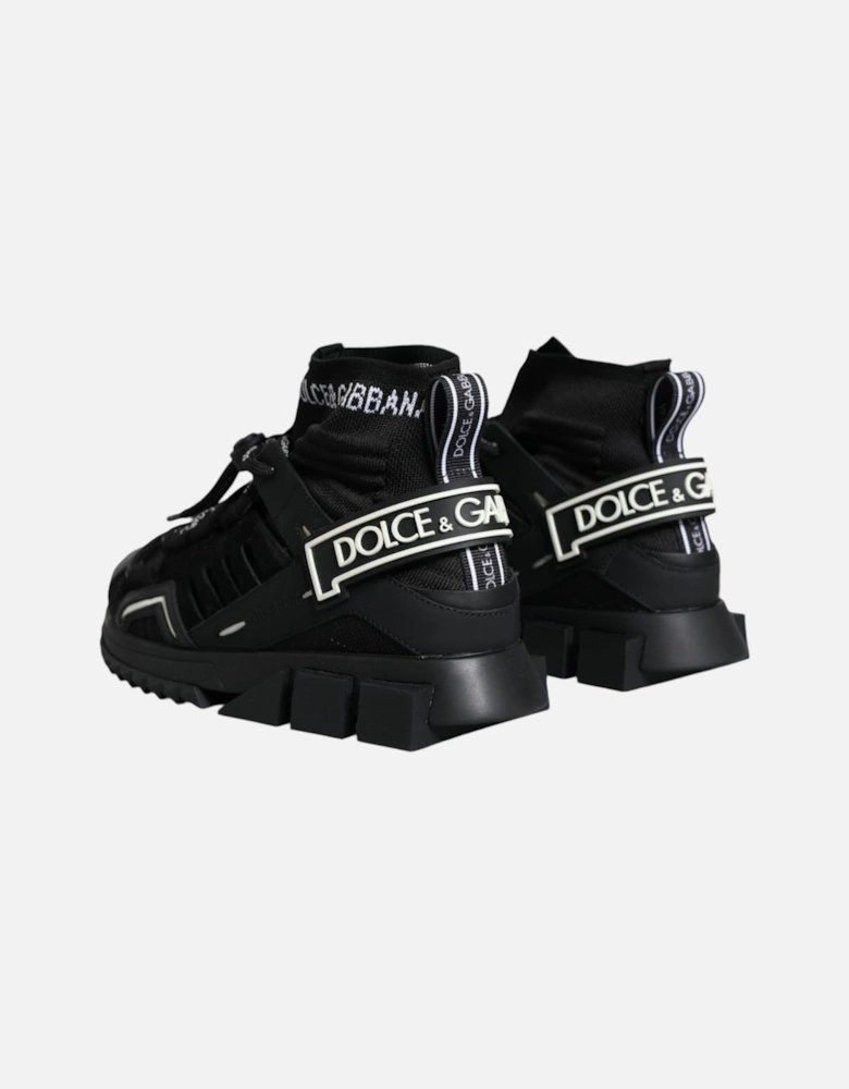 Black Sorrento Socks Logo Sneakers Shoes Women