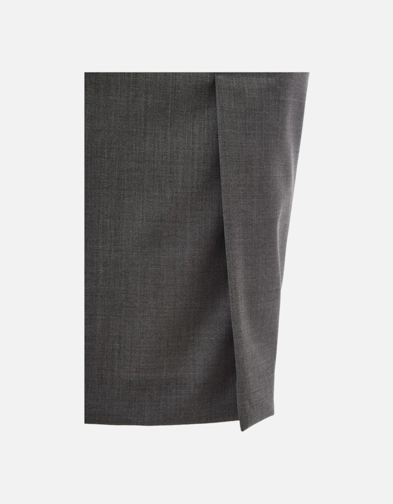 Chic Wool Pencil Skirt Women - Gray