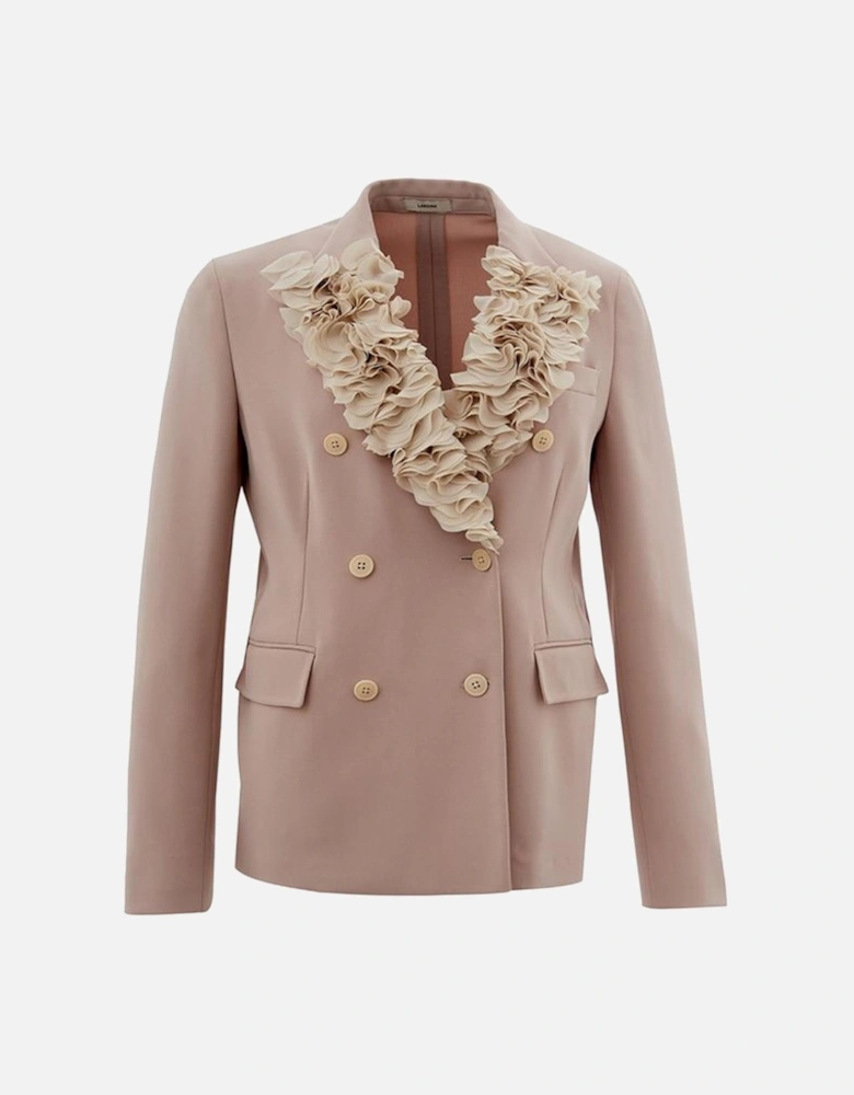Elegant Italian Craftsmanship Gray Jacket Women Jackets