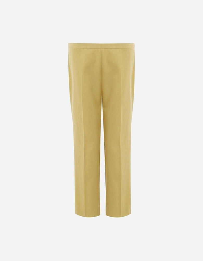 Golden Elegance Cotton Pants Women Jeans