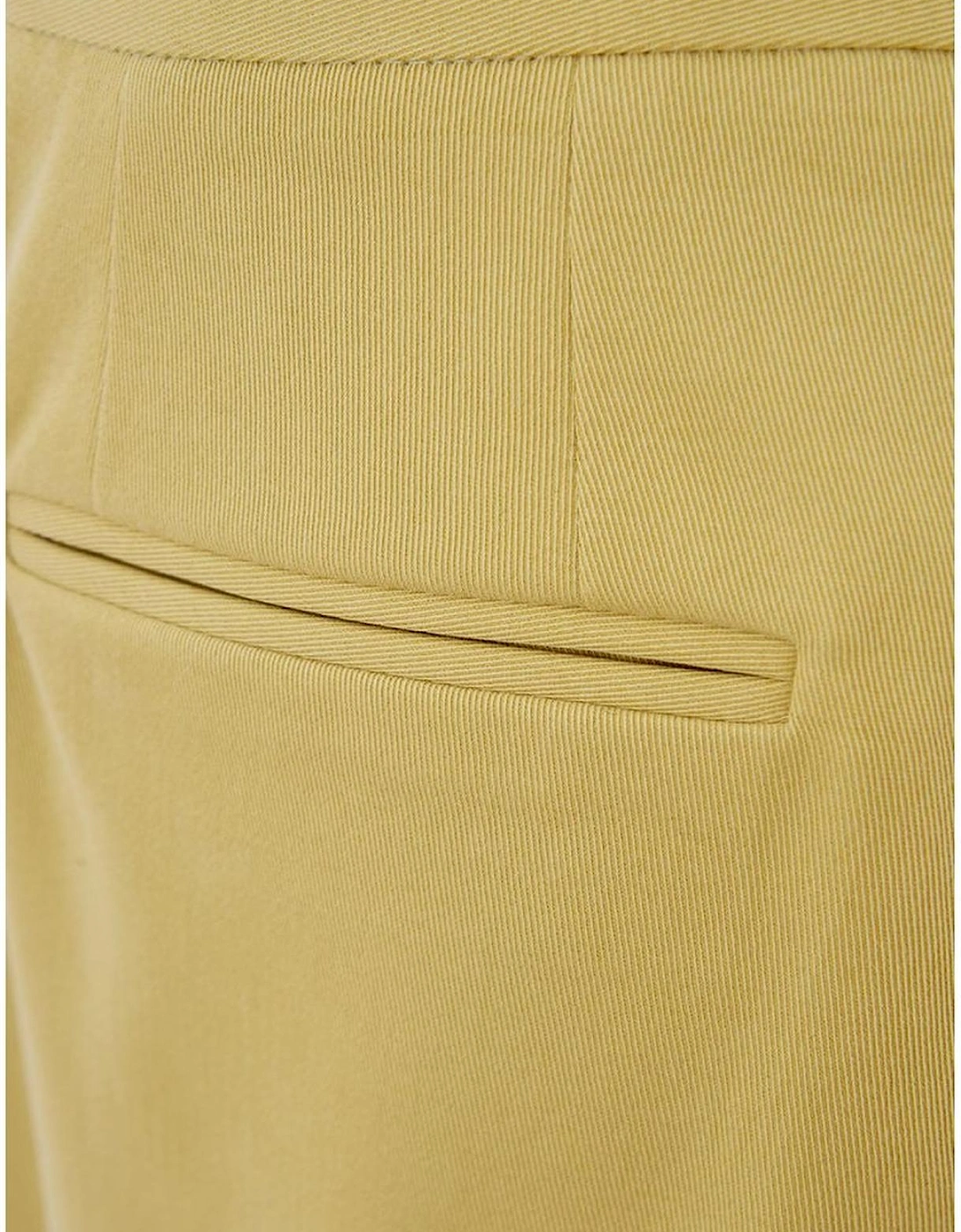 Golden Elegance Cotton Pants Women Jeans