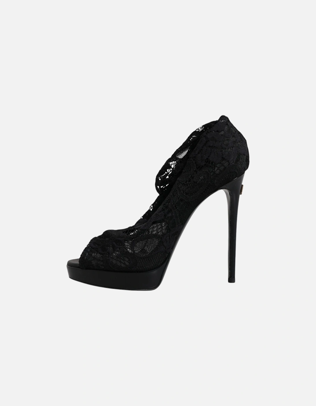 Stretch Sock Boots with Buckle Closure Women - Black