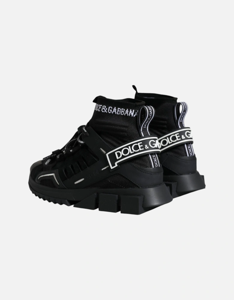 Black Sorrento Socks Logo Sneakers Shoes Women