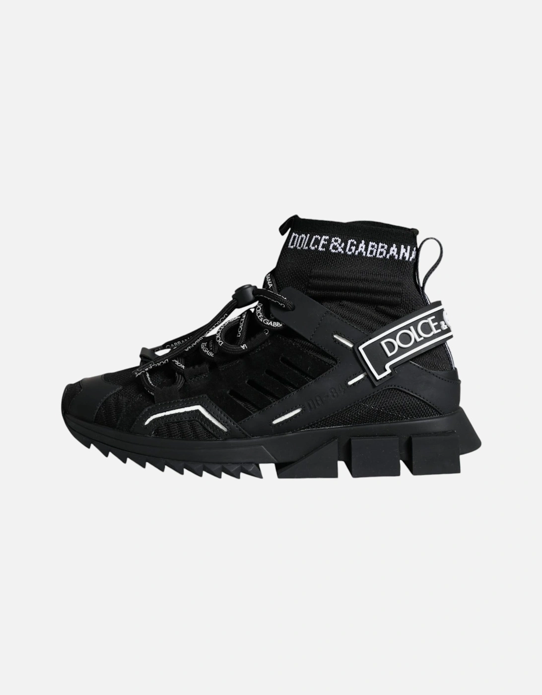 Black Sorrento Socks Logo Sneakers Shoes Women