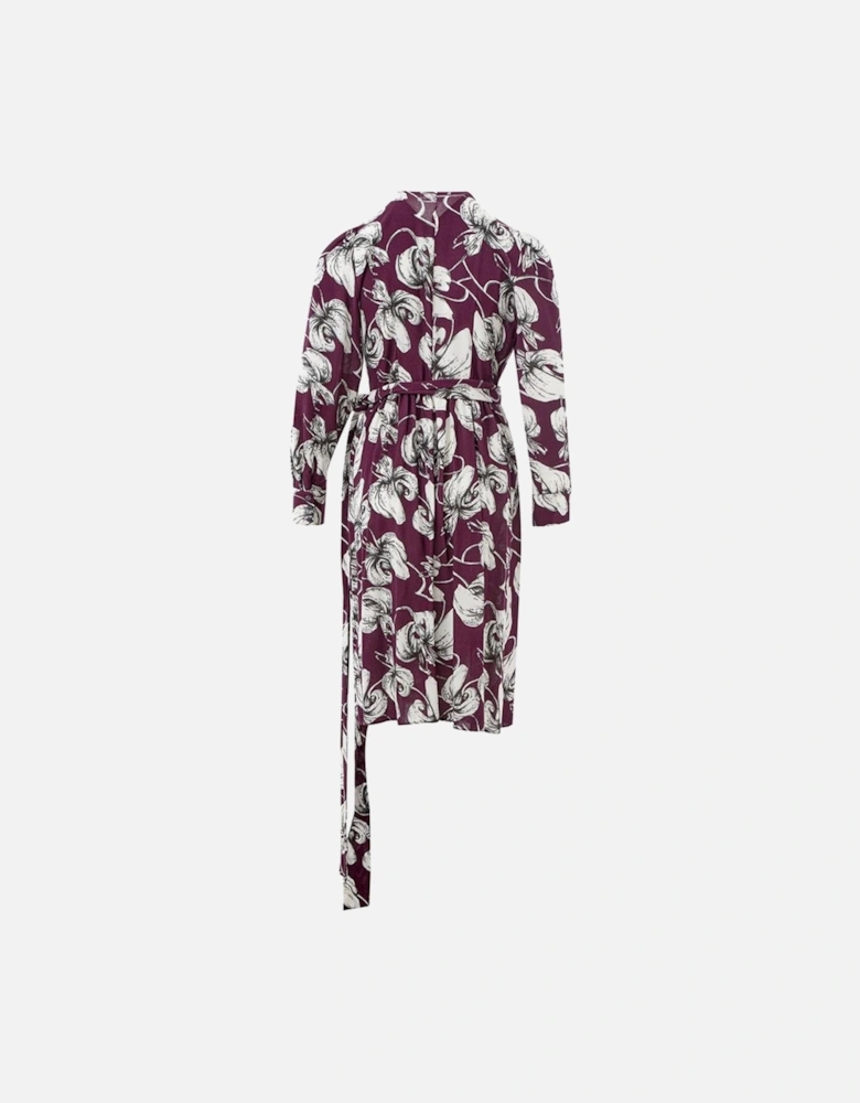 Elegant Viscose Dress with Timeless Silhouette Women - Purple Dresses