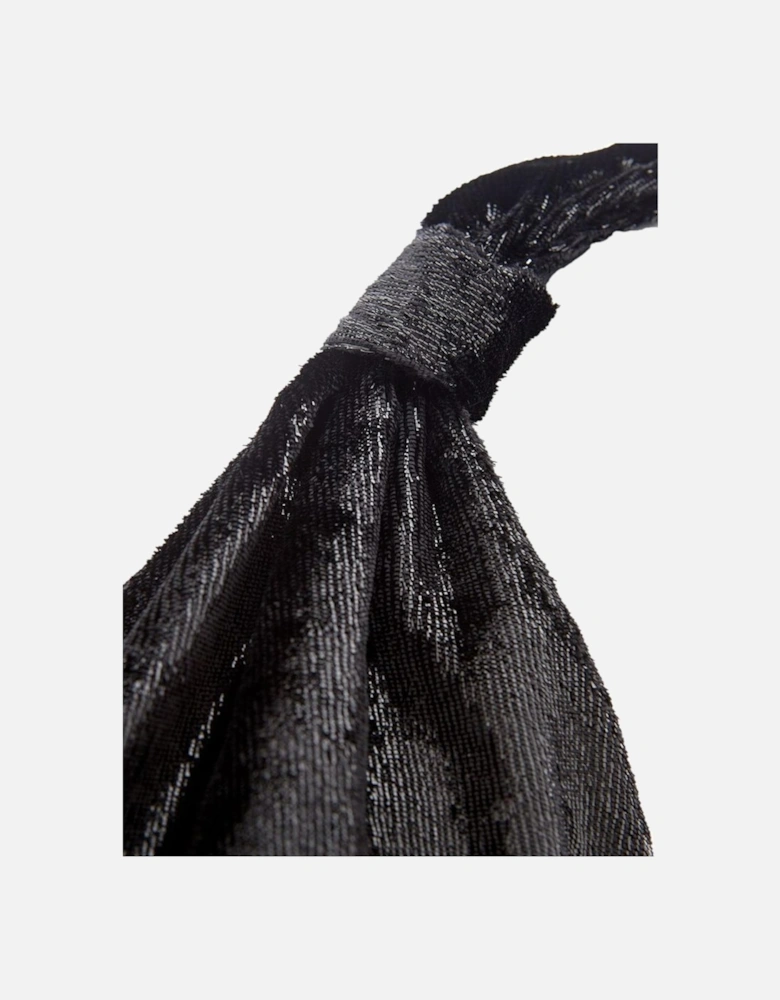 Elegant Italian Craftsmanship Polyester Dress Women - Black Dresses