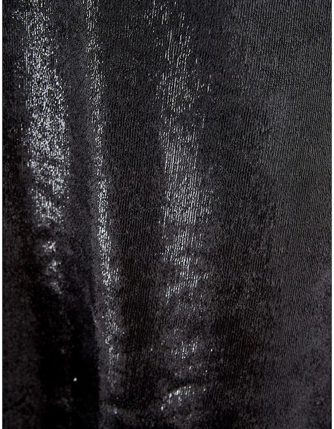 Elegant Italian Craftsmanship Polyester Dress Women - Black Dresses