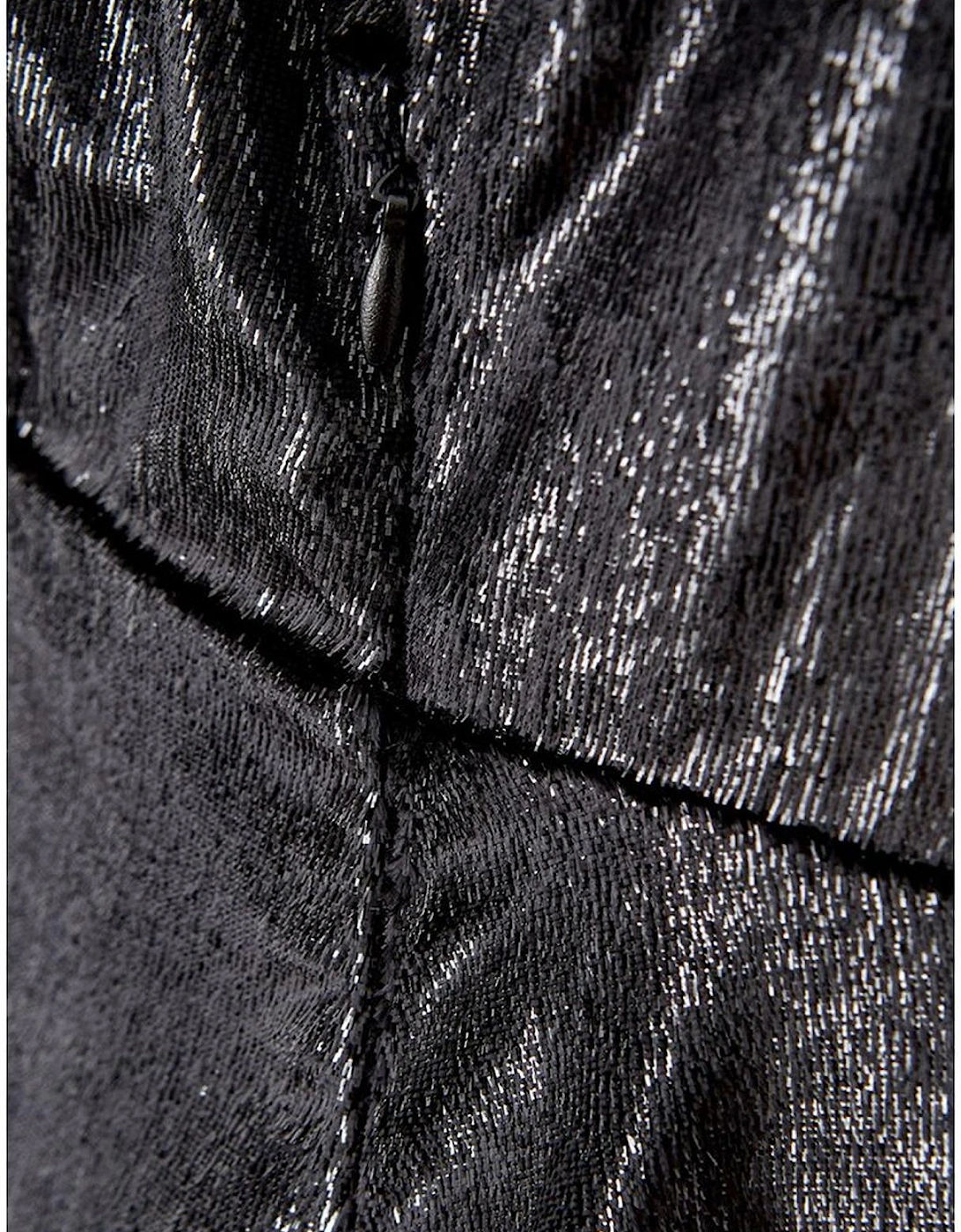 Elegant Italian Craftsmanship Polyester Dress Women - Black Dresses