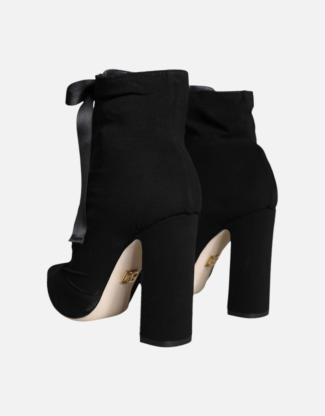 Suede Leather Lace-Up Ankle Boots Women - Black