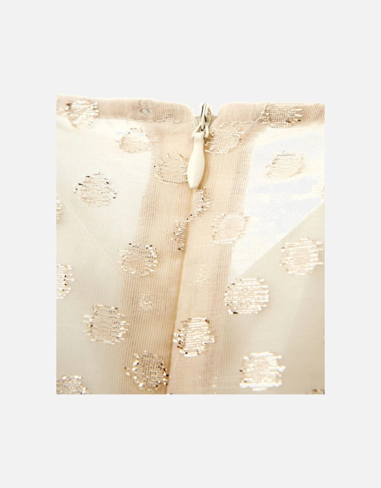 Cotton Elegance Sophistication Dress Women - Beige Dresses
