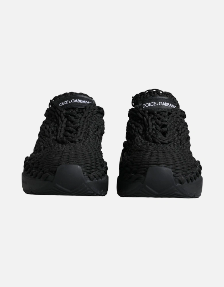 Black Knitted Daymaster Sneakers Shoes Women