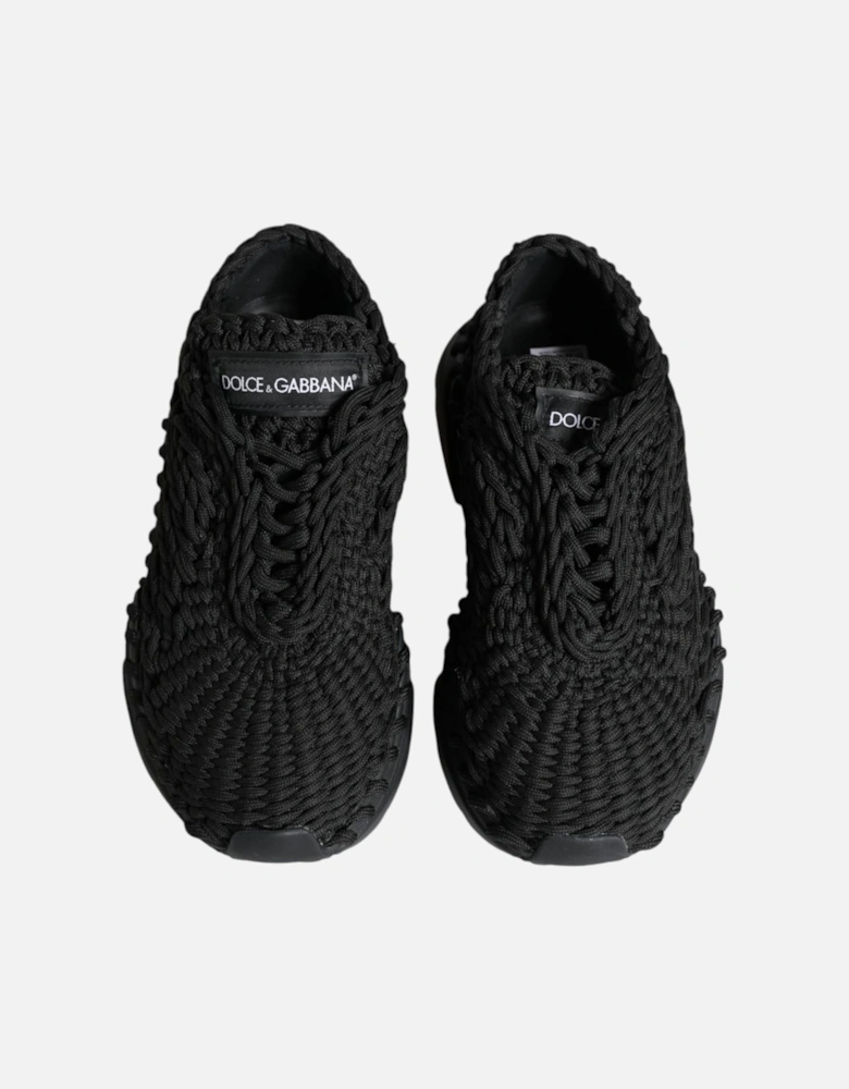 Black Knitted Daymaster Sneakers Shoes Women