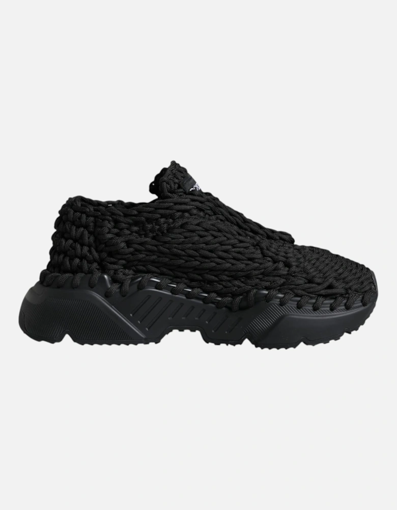 Black Knitted Daymaster Sneakers Shoes Women