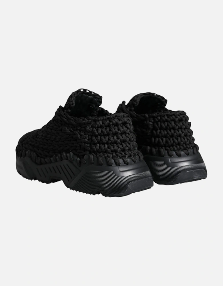 Black Knitted Daymaster Sneakers Shoes Women