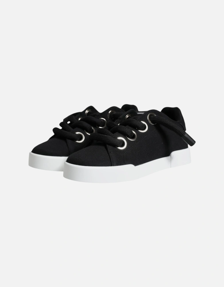 Black Portofino Low Top Sneakers Shoes Women