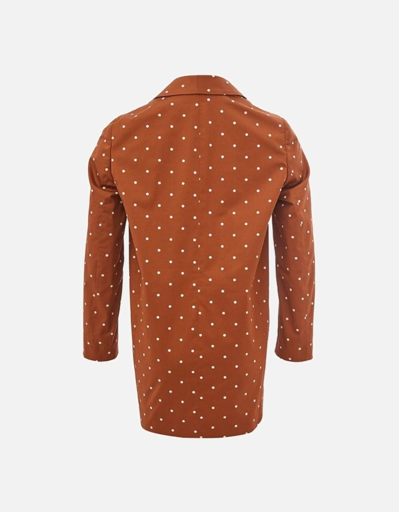Elegant Tailored Cotton Jacket Women - Brown Jackets