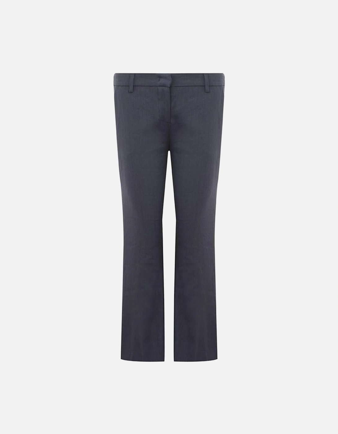Linen Trousers with Contemporary Styling Women - Blue Jeans, 7 of 6