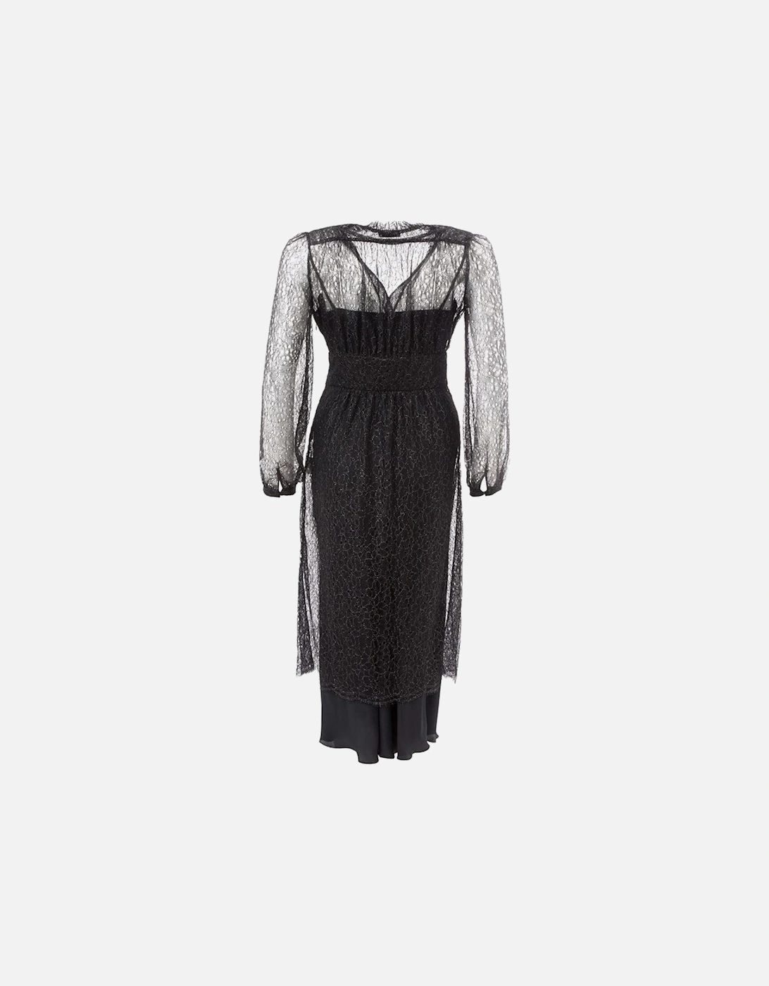 Nylon Elegant Timeless Dress Women - Black Dresses