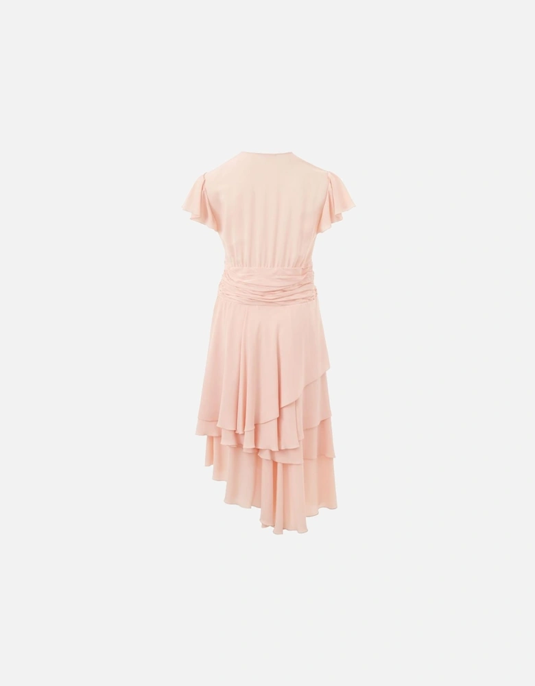 Elegant Acetate Classic Style Blazer Women - Pink Dresses
