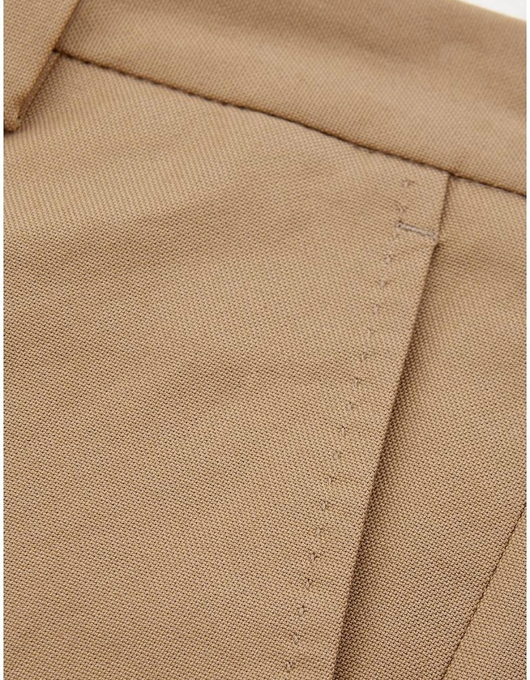 Elegant Cotton Trousers for Versatile Sophistication Women - Brown