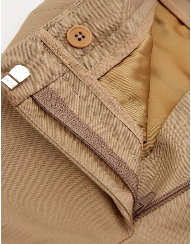 Elegant Cotton Trousers for Versatile Sophistication Women - Brown