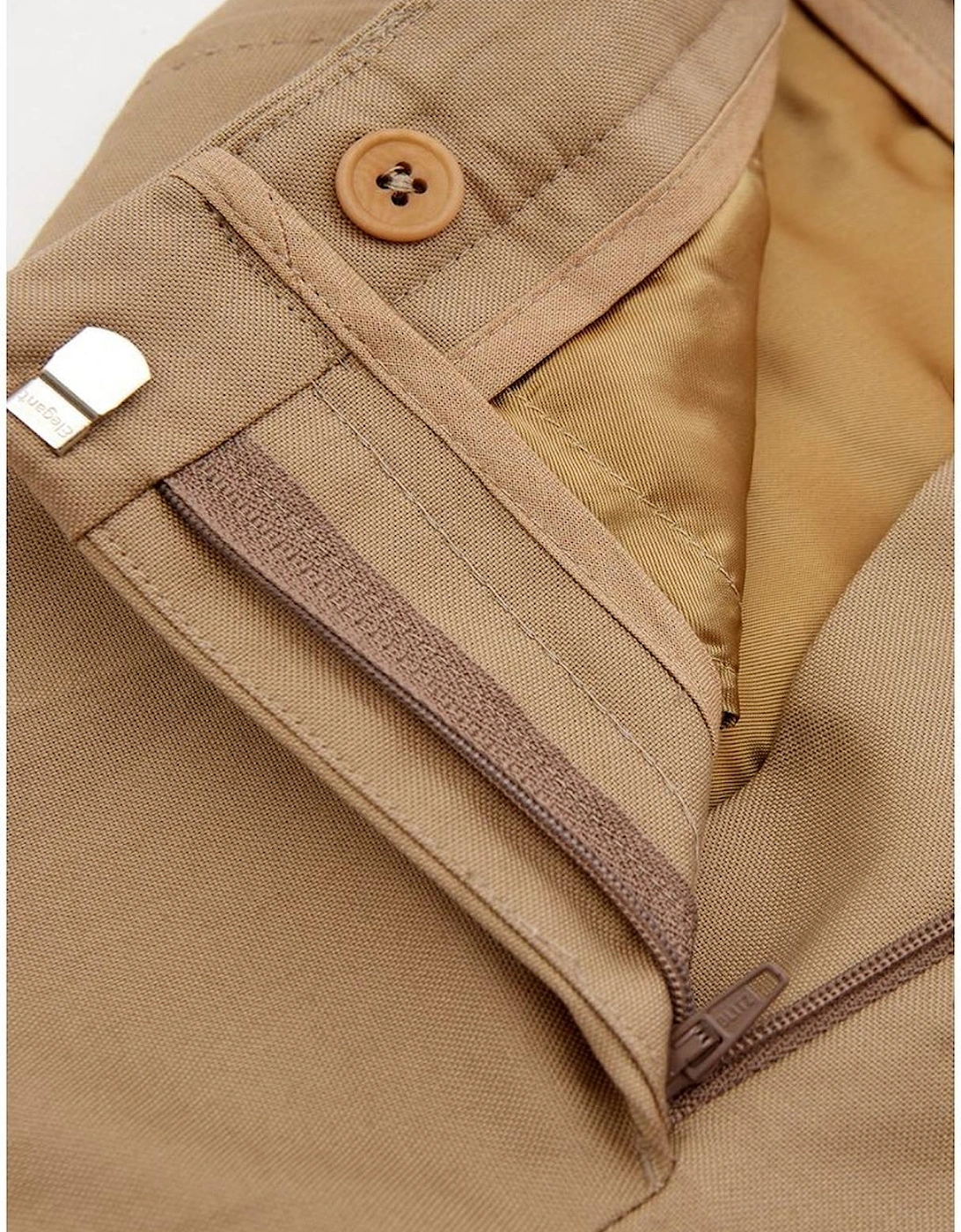 Elegant Cotton Trousers for Versatile Sophistication Women - Brown