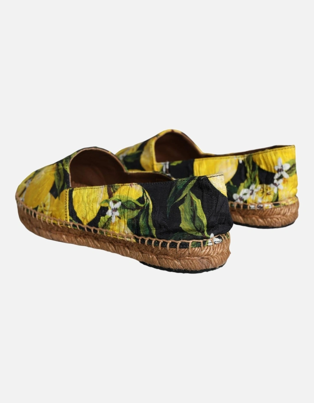 Lemon Print Espadrille Shoes with Rubber Sole Women - Multicolor Flats