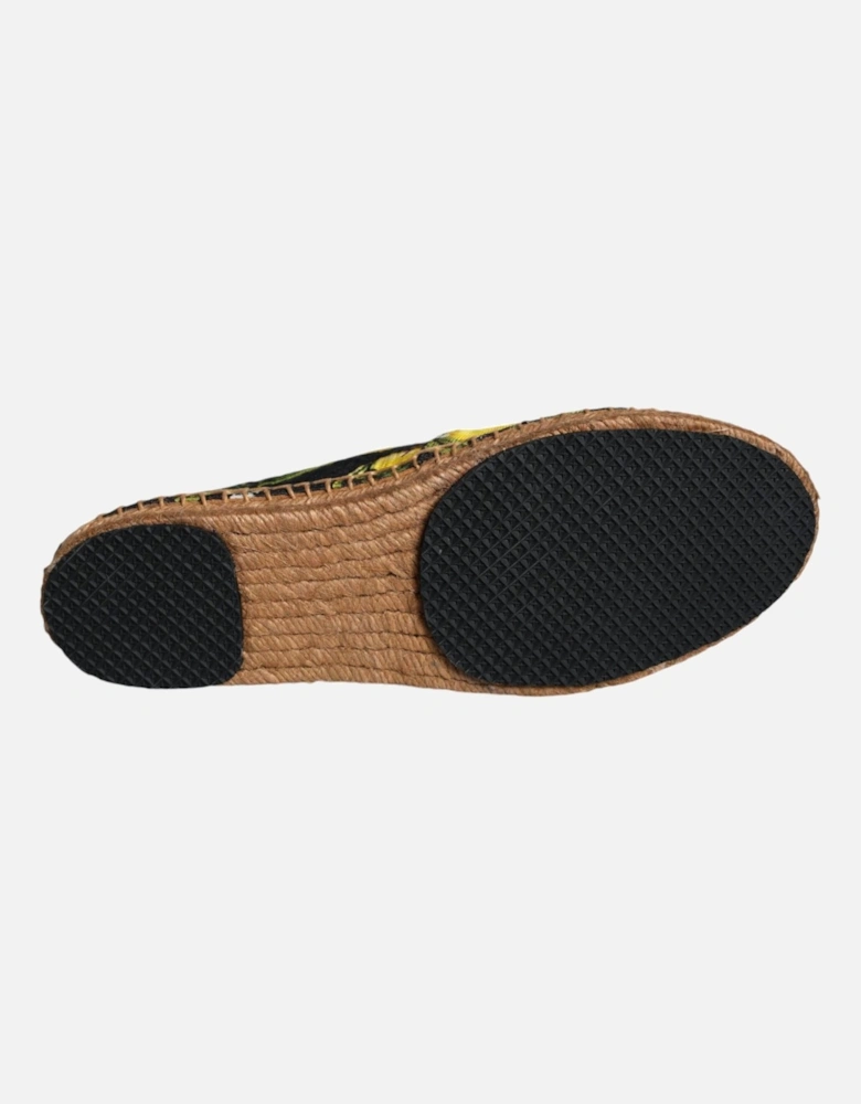 Lemon Print Espadrille Shoes with Rubber Sole Women - Multicolor Flats