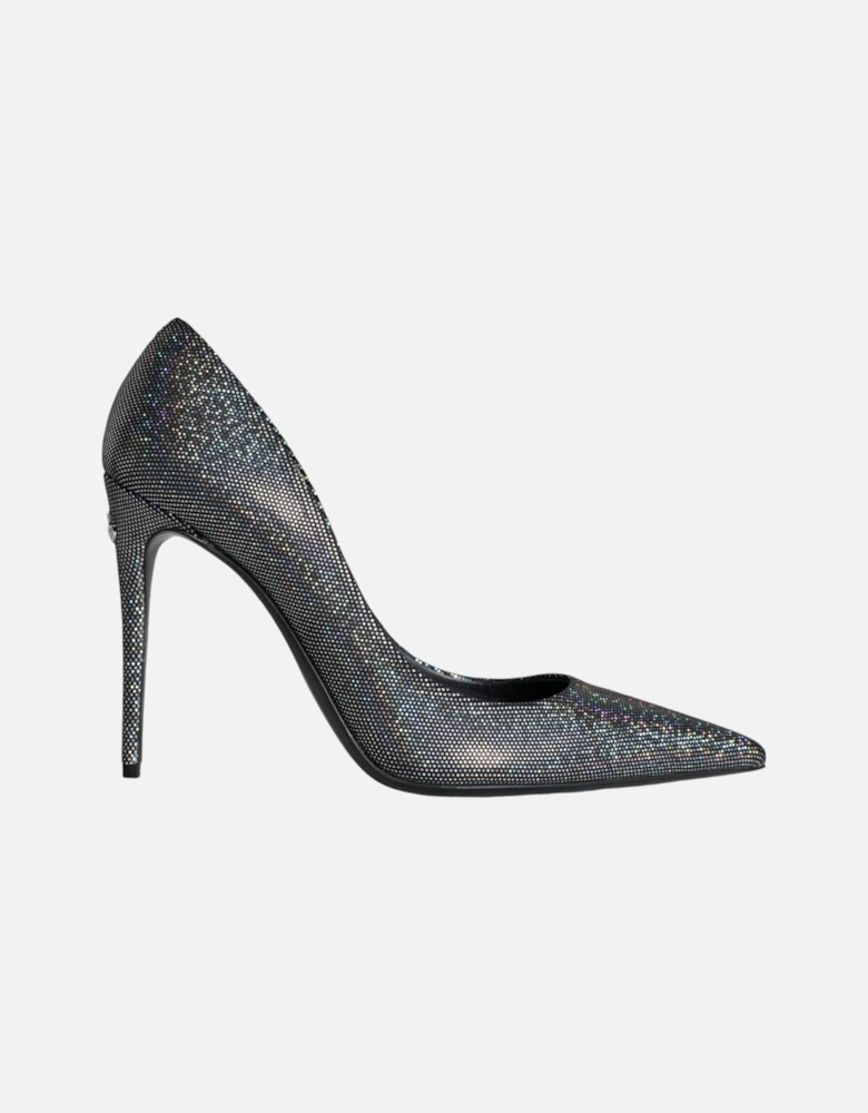 Multicolor Strass Leather Heels Pumps Shoes Women