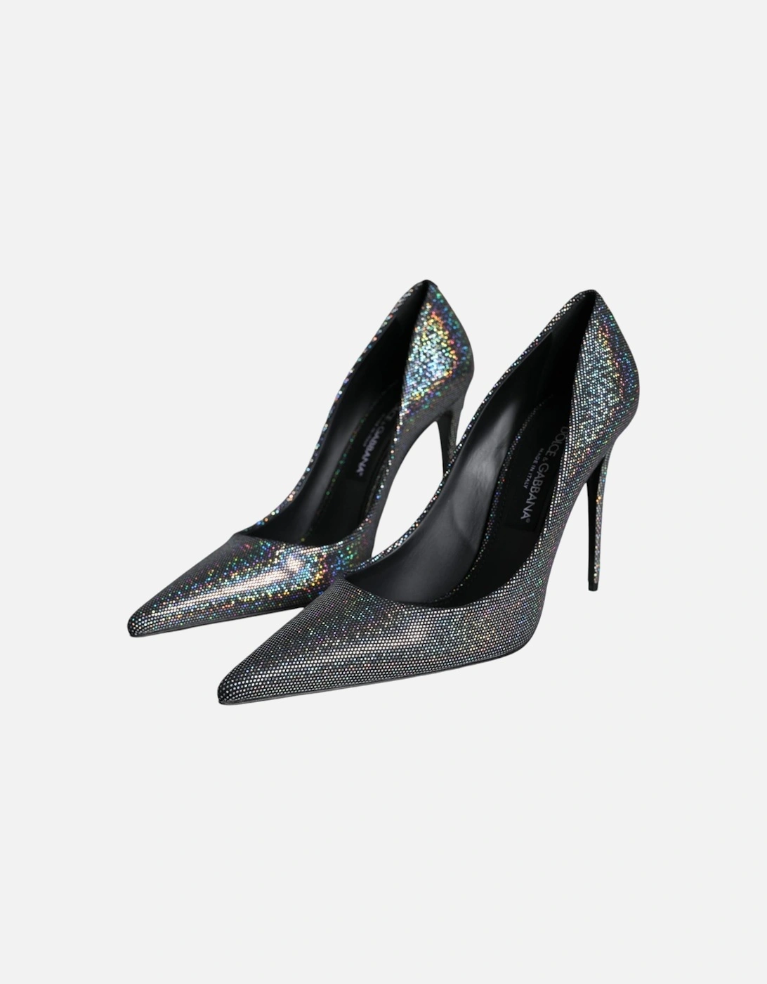 Multicolor Strass Leather Heels Pumps Shoes Women