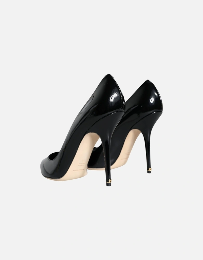 Black Patent Leather Bellucci Pumps Heels Shoes Women