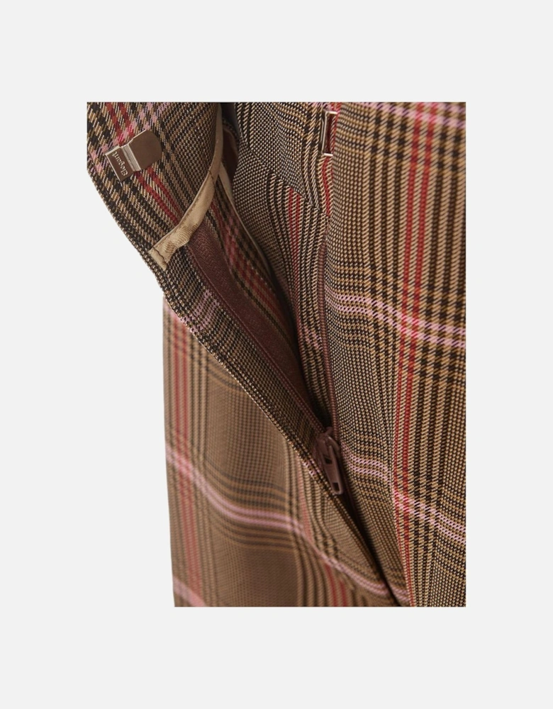 Elegant Tailored Viscose Trousers Women - Brown Jeans